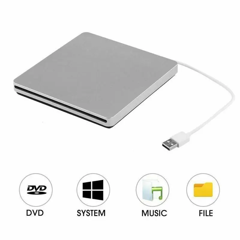 USB 2,0 внешний слот DVD CD RW жесткий диск горелки оптический отсек плеер для Macbook Pro Air ноутбук ПК