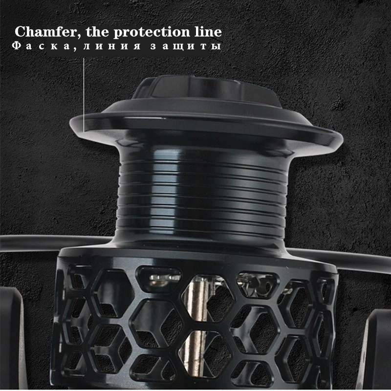 Спиннинговая катушка металлическая с гладким подшипником 1000 2000 3000 4000 5000 6000