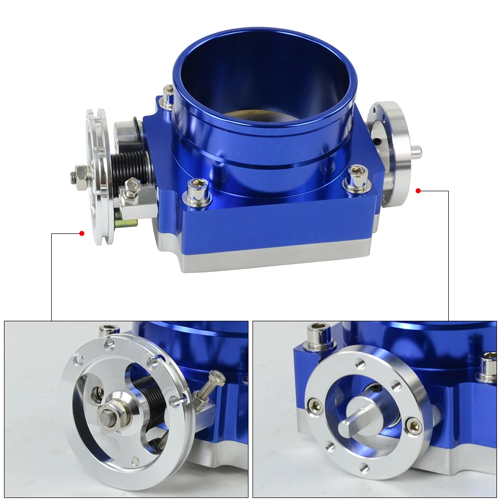 

NEW 90MM THROTTLE BODY PERFORMANCE INTAKE MANIFOLD BILLET ALUMINUM HIGH FLOW WX6990