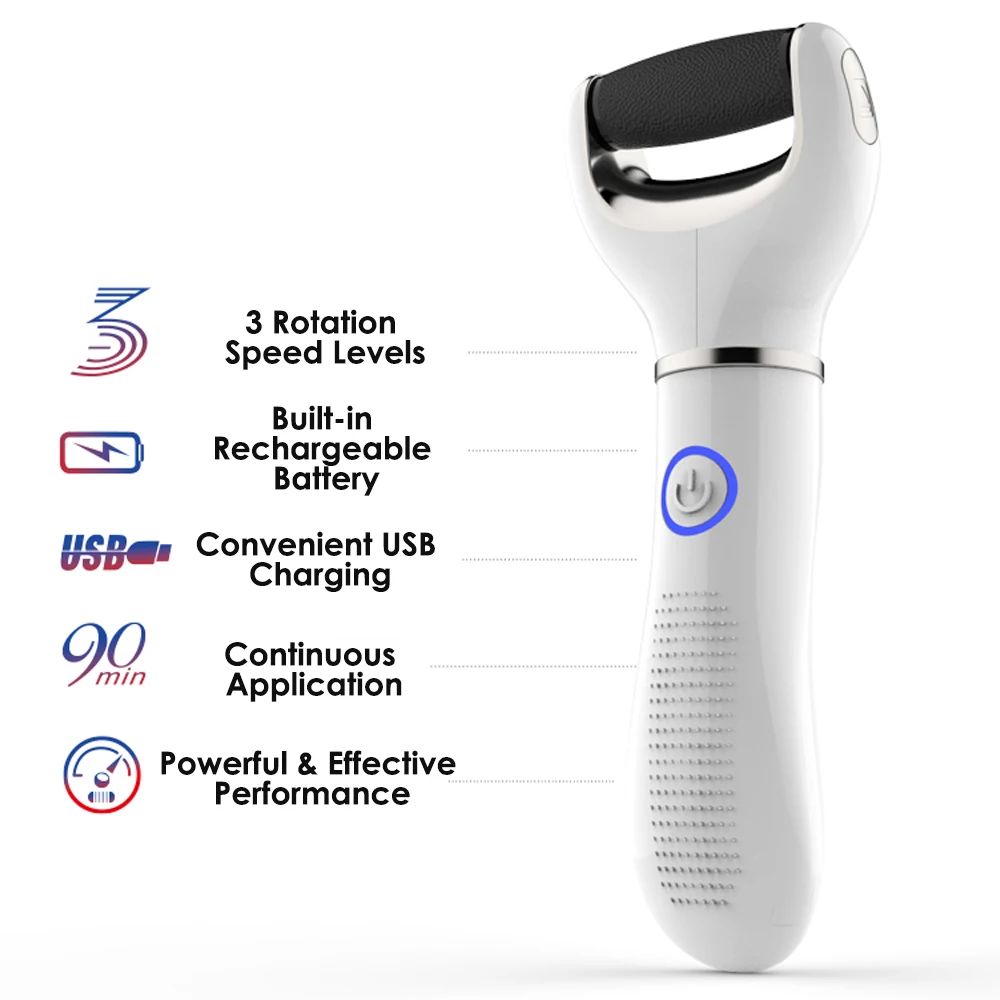 

Portable Electric Foot Heel Care Tool Cordless Electric Callus Remover Powerful Rechargeable Electric Shaver