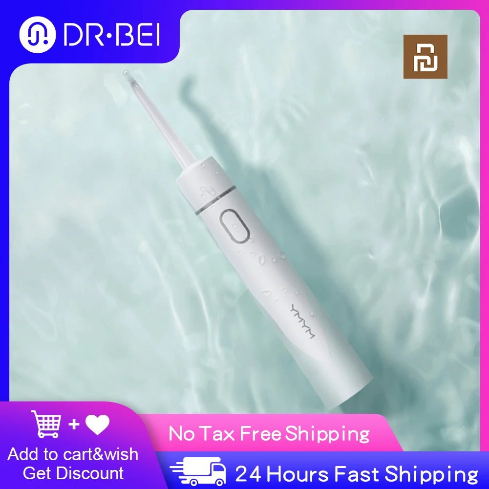 DR.BEI Oral Irrigator USB Rechargeable Water Flosser Portable Dental Water Jet No Water Tank Waterproof Teeth Cleaner xiomi