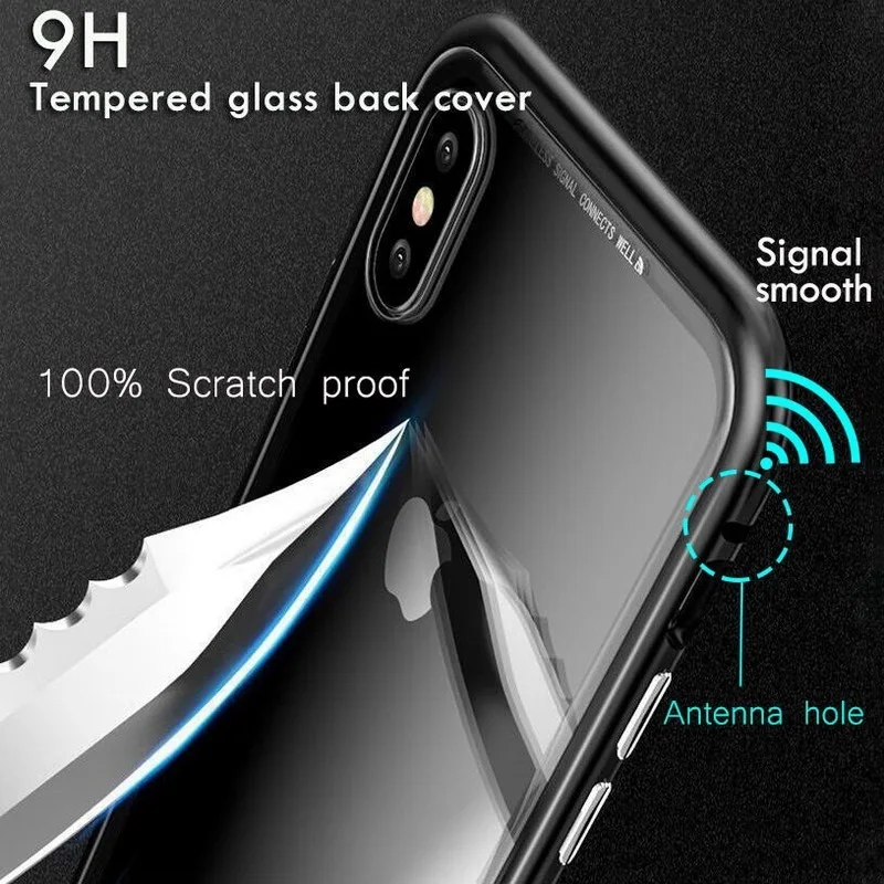 Магнитный адсорбционный металлический чехол для Xiao mi Red Note 8 7 6 5 Pro 8a 7a K20 10 9 SE lite A3 9t