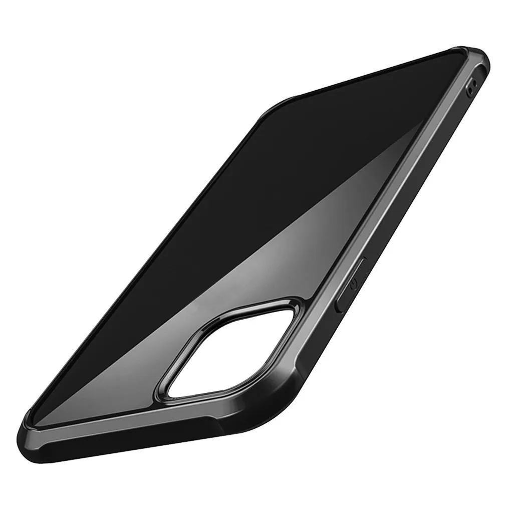 Грязеотталкивающий Тонкий чехол для IPhone 11 Pro TPU прозрачный жесткий край модный