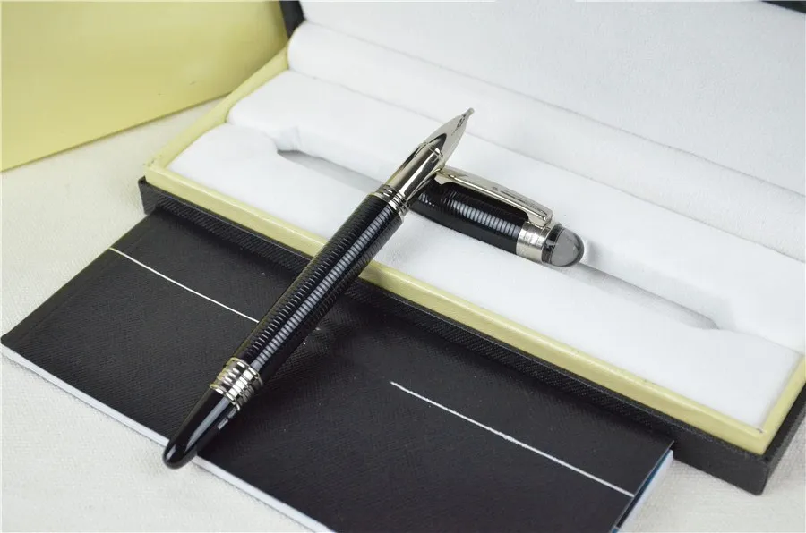 

Brand Pen Black Ink Ball Pen Famous Luxury Designer High Grade Quality Gift Metal Ballpoint Pen Writing Pen with Box