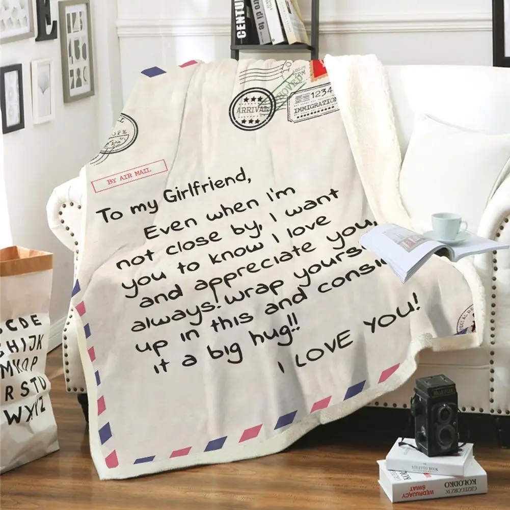 

Flannel Throw Blanket Custom Gift postcard stamps Blanket