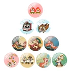 Disney Бурундук Кики и ti 12 мм15 мм16 мм18 мм20 мм25 мм фото стекло кабошон купол с плоской спинкой DIY Изготовление ювелирных изделий