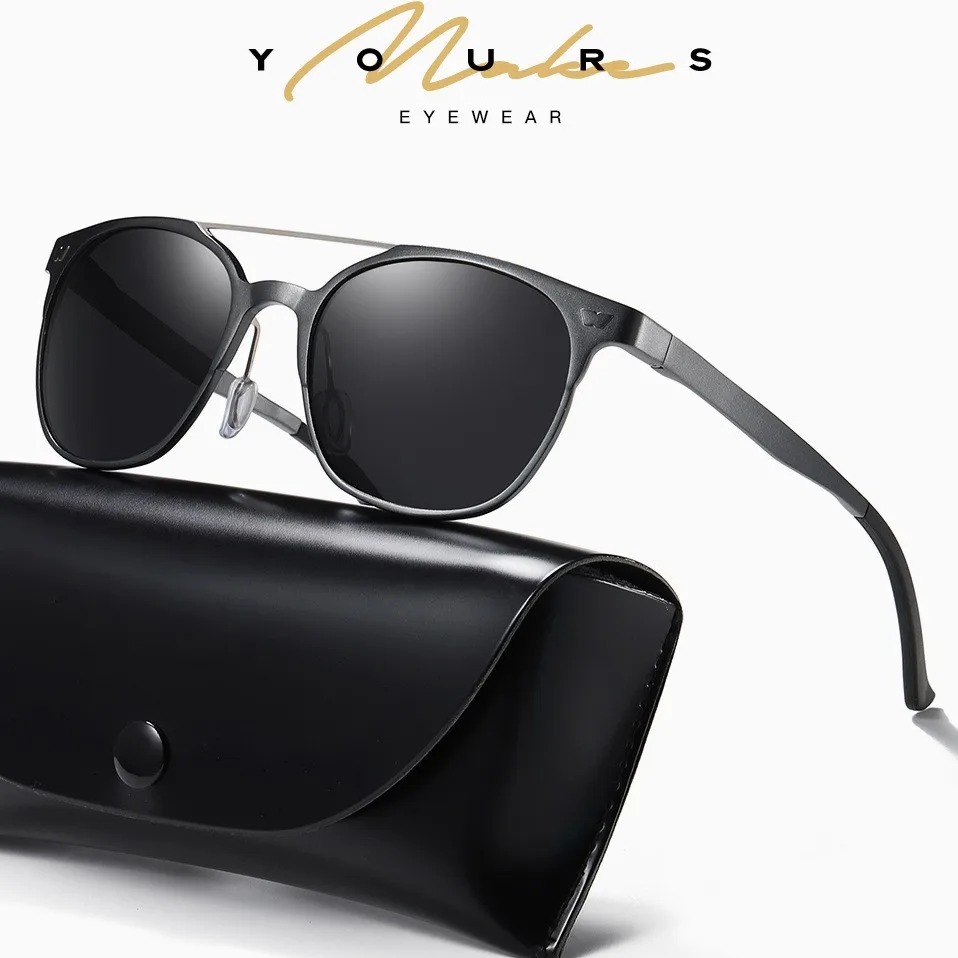 

NEW DESIGN Aluminum Magnesium Polarized Sunglasses Men Women Driving Square Style Sun Glasses Male Goggle UV400 Gafas De Sol