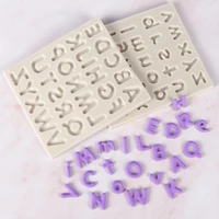 uppercase and lowercase letters silicone mold fondant cake decoration mould sugarcraft chocolate baking tool for cakes gumpaste
