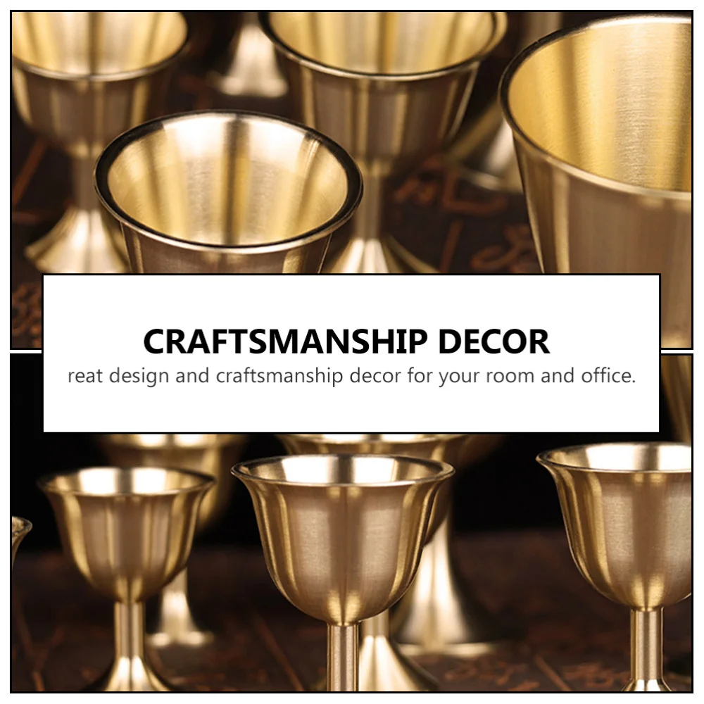 2 шт. благоприятный украшением в виде банта из латуни Причастие чаша чашка