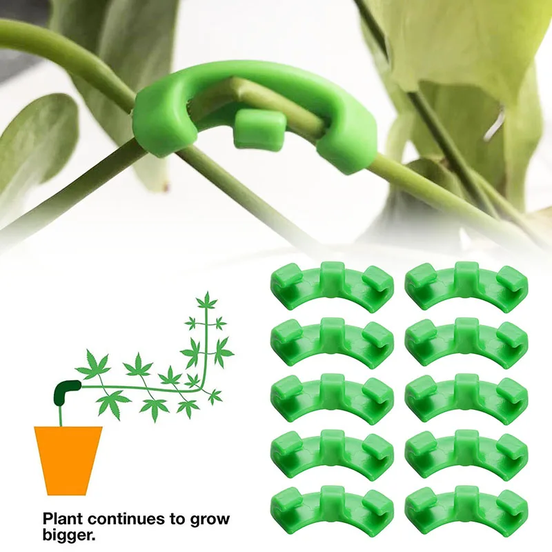 

10Pc 90 Degree Plant Benders Trainer Plastic Growth Manipulation Tutors For Plants Clips Bending Twig Clamps Branche Accessories