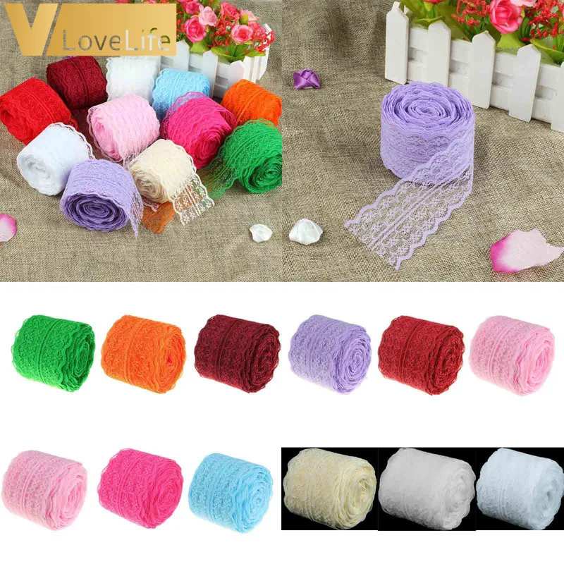 45 мм х 10 ярдов кружева кружевные ленты с отделкой Ткань Свадьба День рождения