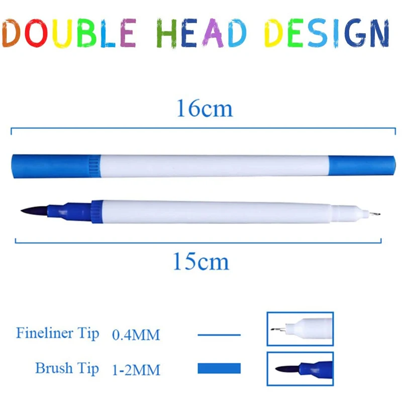 100 цветов акварельные ручки с двойным наконечником хайлайтеры художественные