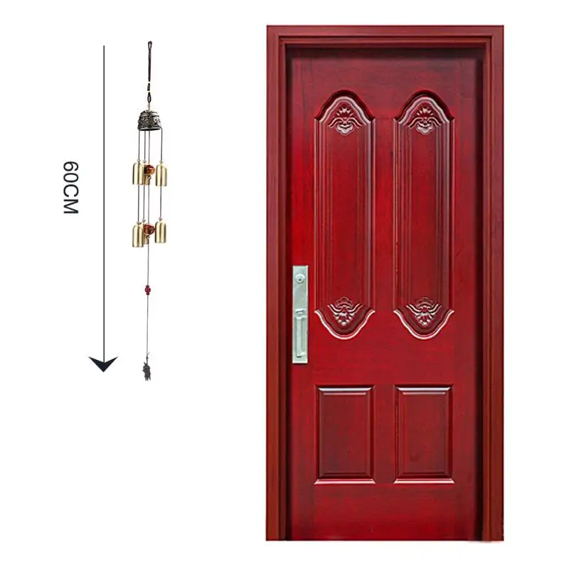 Медные колокольчики в национальном стиле 6 колокольчиков ветряные медные