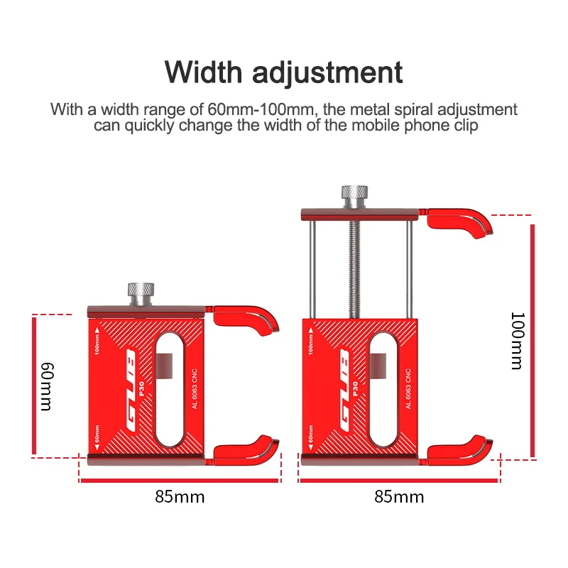 Велосипедный держатель для телефона GUB P30 CNC MTB вращающийся на 360 градусов