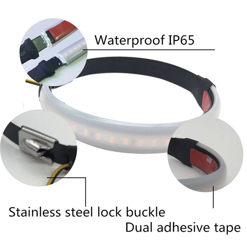 1 пара Smd светодиодные полосы велосипеда автомобиля мотоцикла вилка указатель