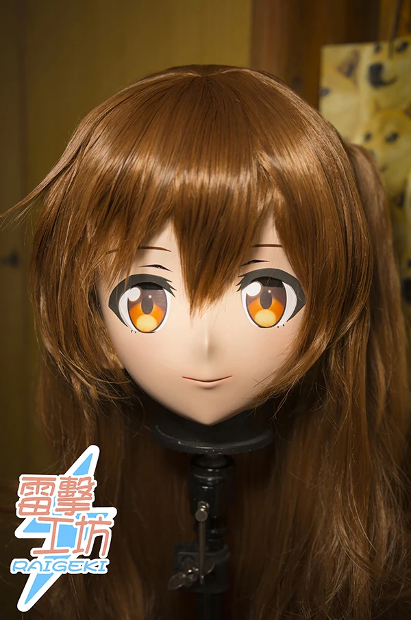 

(RAIGEKI MAKS 84) Resin Crossdresser DOLL BJD Kigurumi Anime Nibutani Shinka Cosplay Head Mask