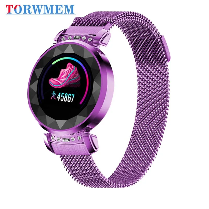 H2plus женские умные часы с монитором сердечного ритма фитнес-трекер браслет для