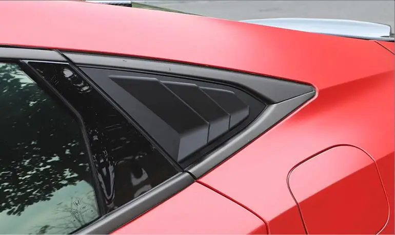 Для HONDA Civic 2016-2018 Седан ABS затемнения для задних дверей и окон жалюзи рама оконный