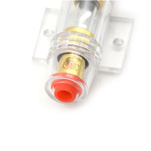 4 позолоченные Держатель предохранителя блок аудио в линии усилитель кабель AGU