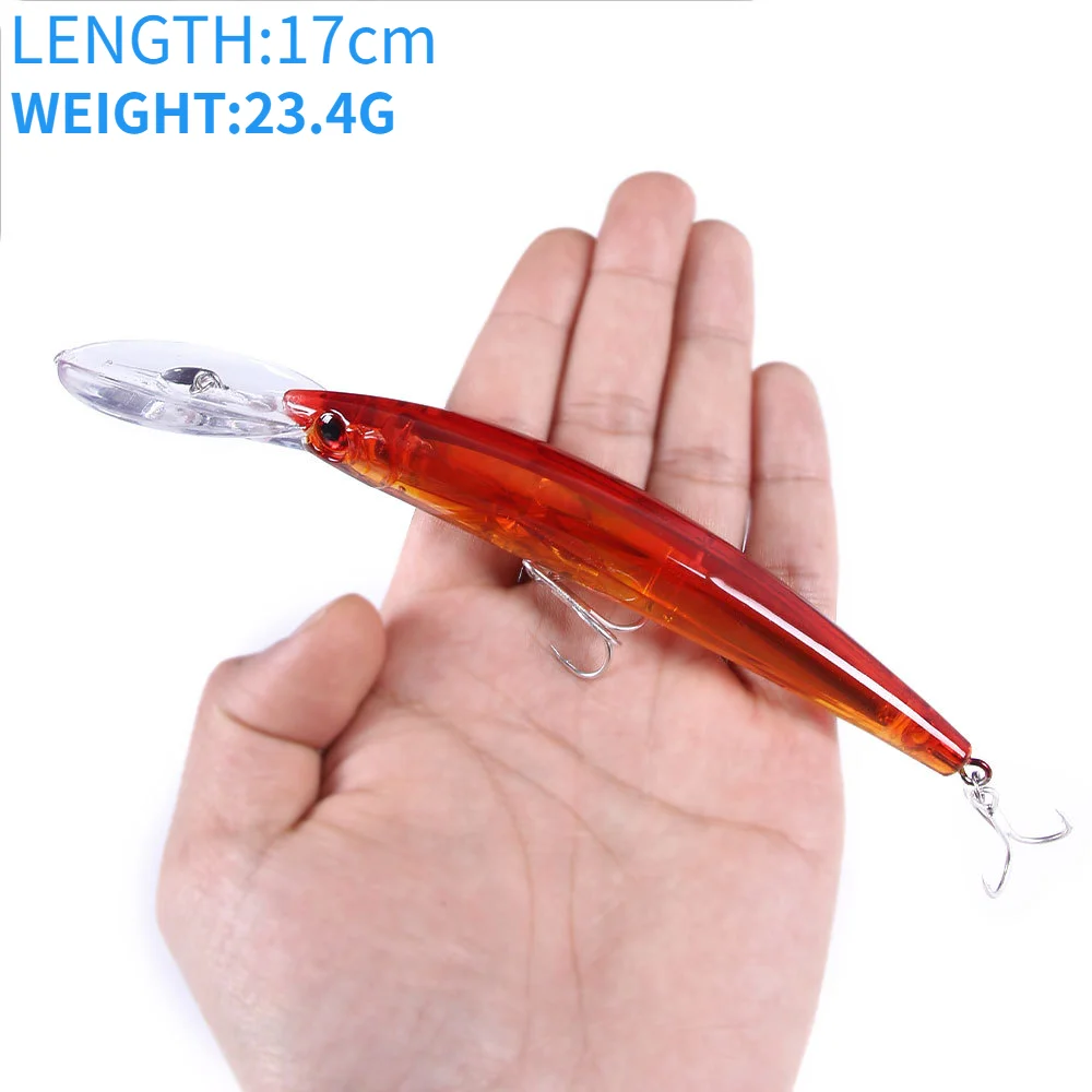 

New lure fake bait laser rice bait plastic hard bait fishing bait simulation fish 17cm-23.4g