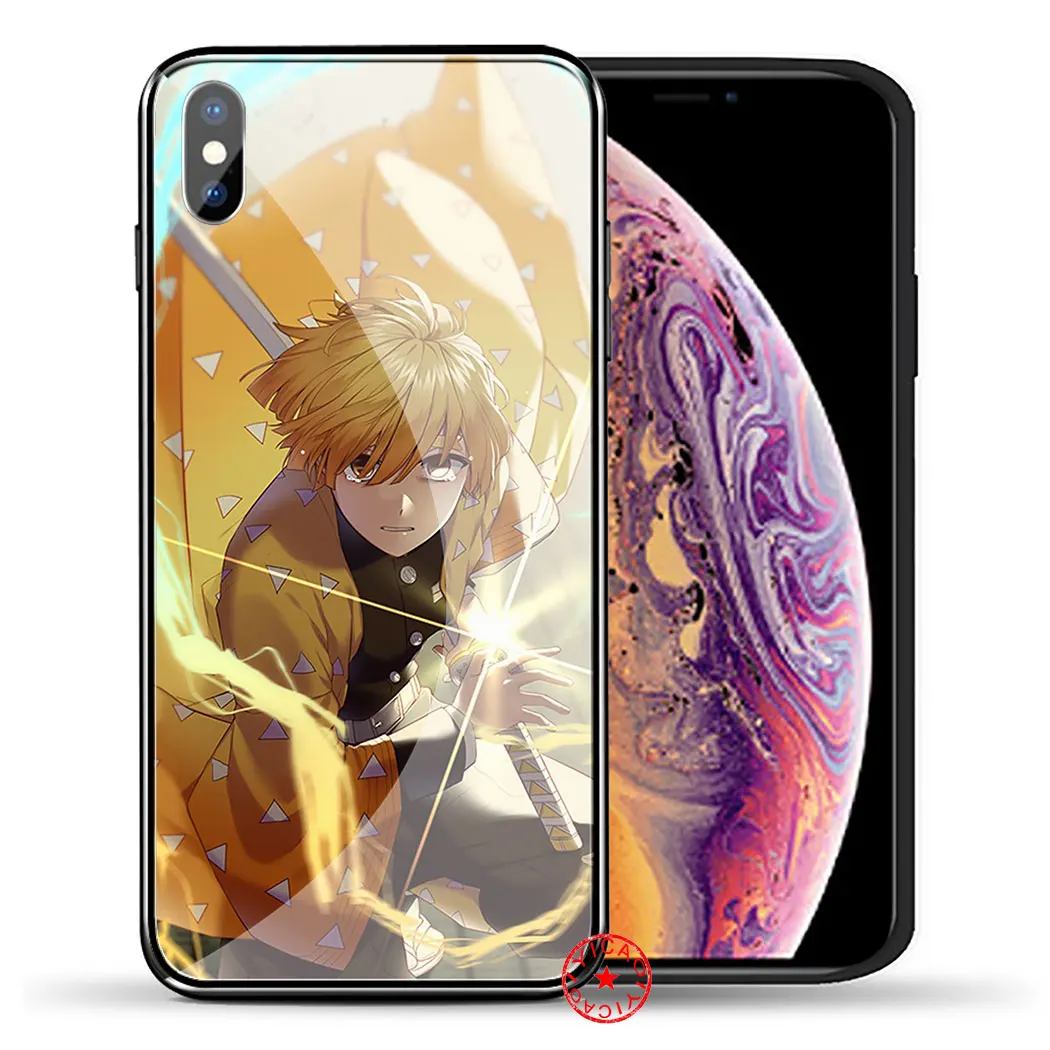TG4 Чехол из закаленного стекла чехол для iPhone 5 5S SE 6 6S 7 8 Plus 11 Pro X XR XS Max Pro - Цвет: TG4