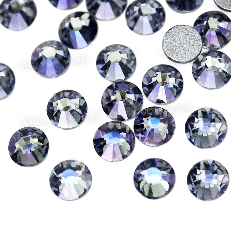 Стразы для ногтей Ghost SS20 SS30 фиолетовые стразы маникюра с блестками украшения не