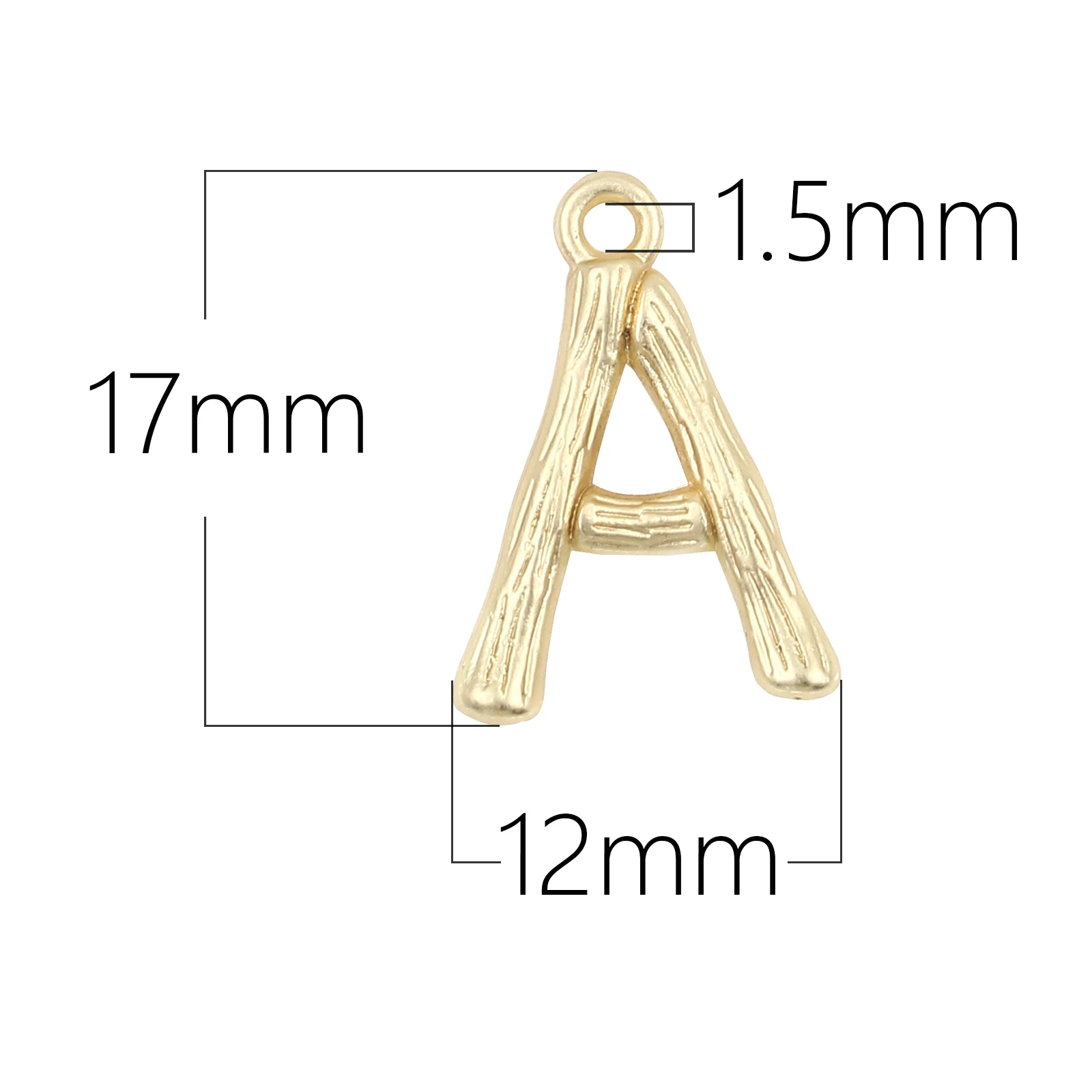 

Zinc Based Alloy Charms Capital Alphabet/ Letter Matt Gold Color Bamboo Necklace Pendant Fashion Personality Jewelry 10 PCs