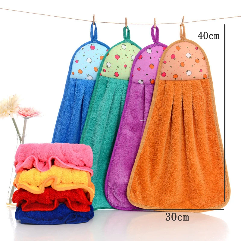 Креативное красочное полотенце с фруктами из кораллового бархата утолщенное