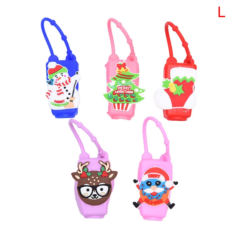 

Mini 30ML Cute Cartoon Mini Hand Sanitizer Split Bottles Portable Detachable Cover Silicone Bath Shower Hand Gel Holder