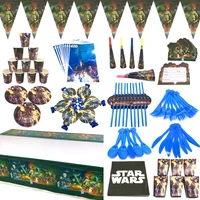 star wars party theme supplies paper tablecloth cup plate caps napkins birthday party decorations kids star wars party gift bags