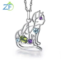 gz zongfa high quality sterling silver customized jewelry cute animal necklace women accessories