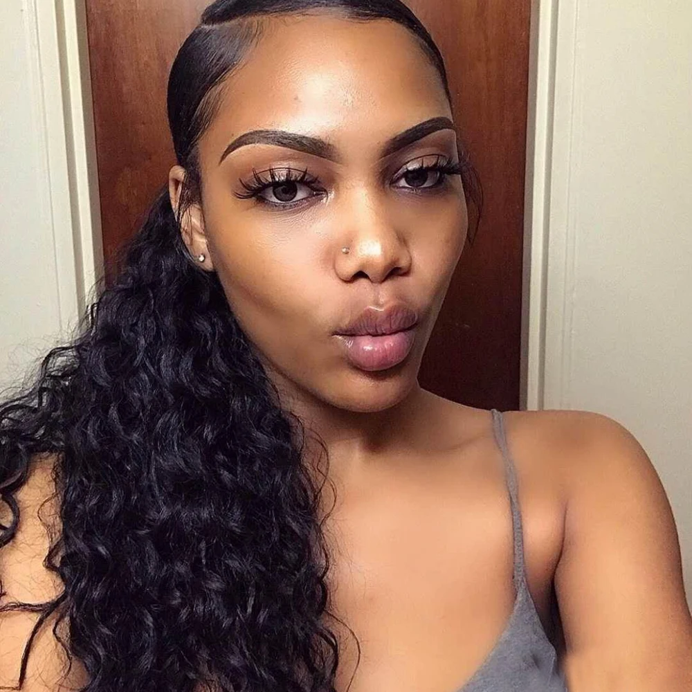 Сапфировая машинка для прически конский хвост 100% натуральные волосы