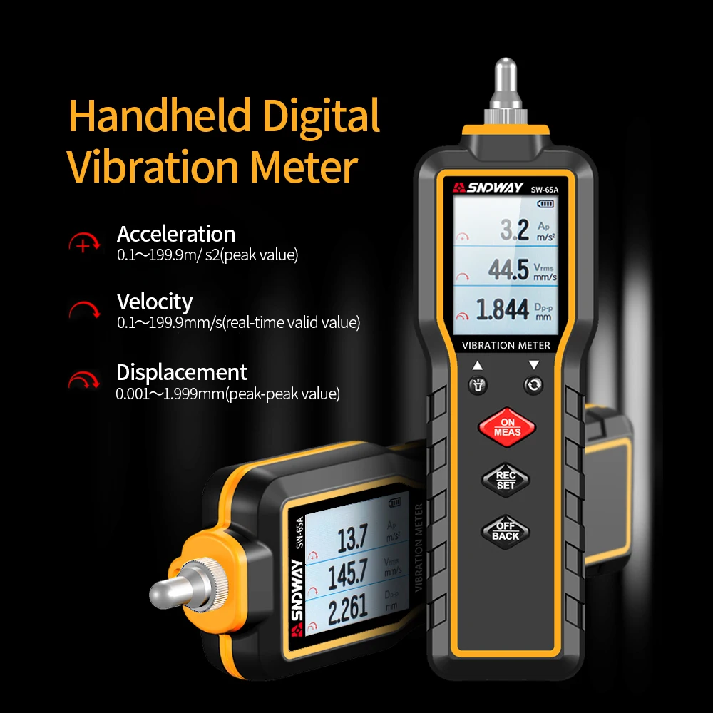 Портативный Вибрационный измеритель SNDWAY вибрационный измерительный инструмент