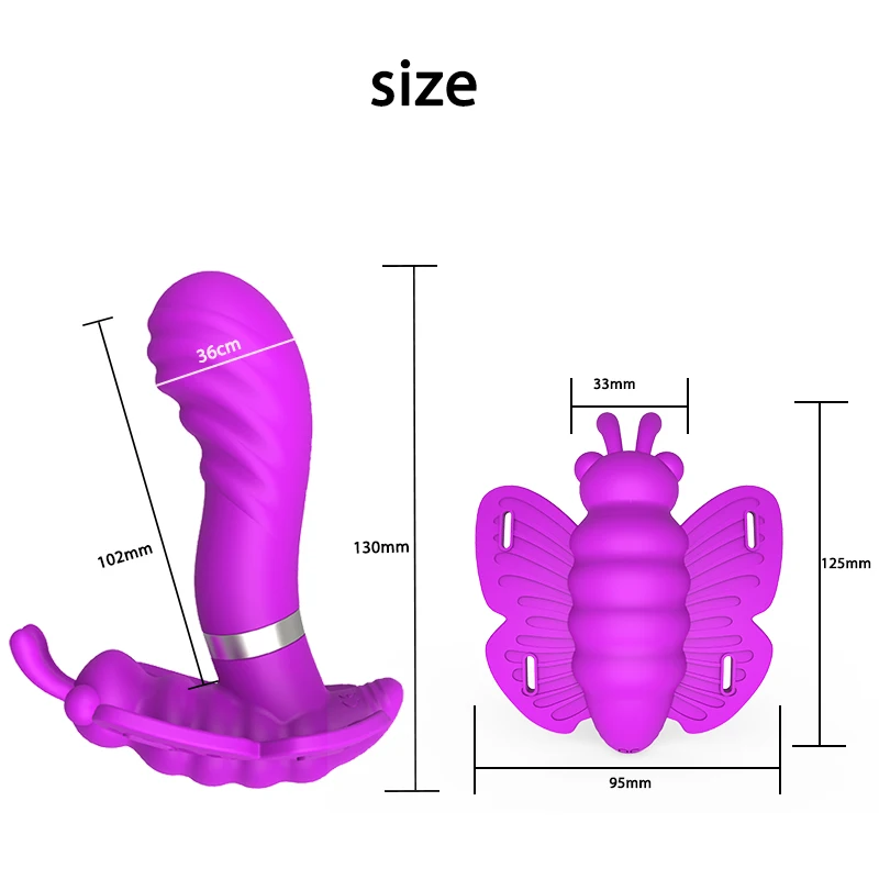 Вибратор-бабочка для женщин вращающийся фаллоимитатор 10 скоростей интимные
