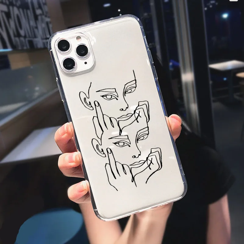 soft silicon funny phone case for iphone 13 11 pro max 12 mini se2020 6 7 8 plus xr xs max luxury clear back cover funda coque free global shipping