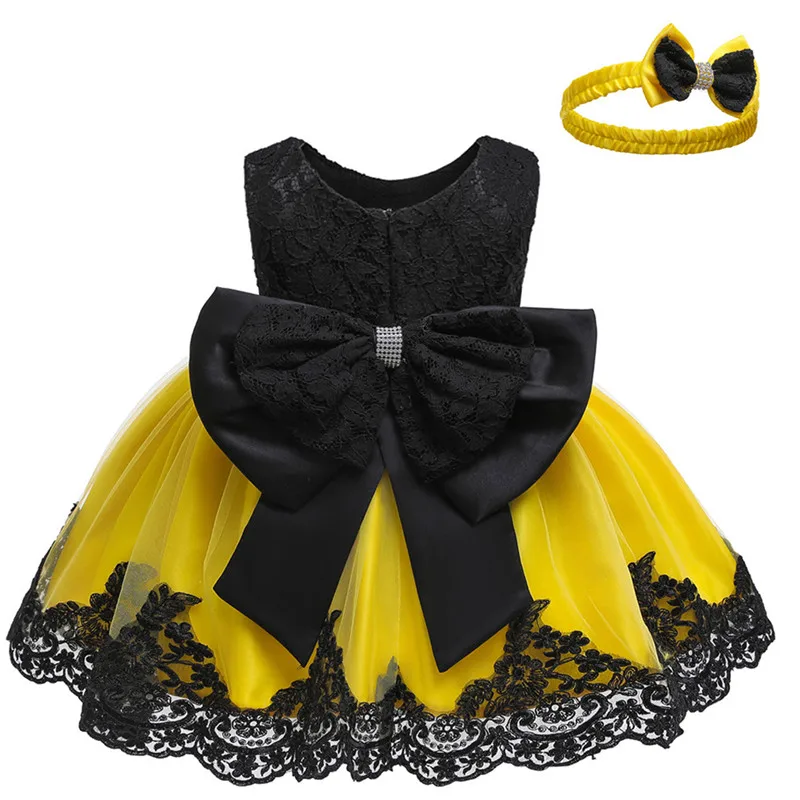 Новое кружевное свадебное платье для девочек хлопковые Вечерние платья на крестины для маленьких девочек, платье на день рождения для маленьких девочек 1 год