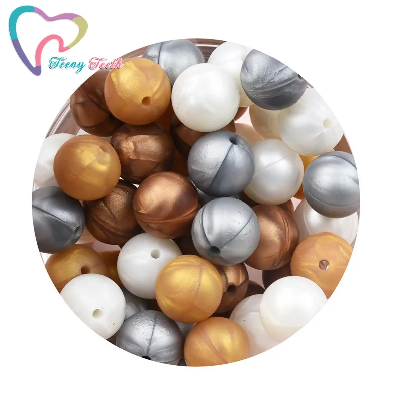 10 шт. шестигранные силиконовые бусины для прорезывания зубов 14-17 мм | Украшения и