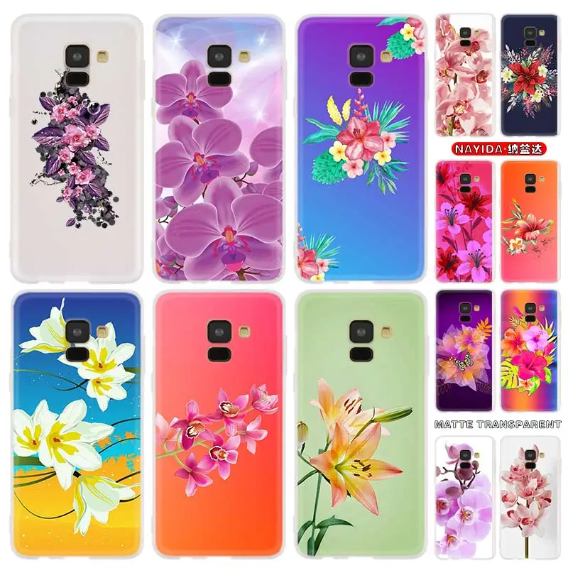 Чехол для телефона Samsung Galaxy J6 J8 J5 J7 J4 Plus 2018 2016 2017 EU Prime Pro CORE Cover Star Orchid Flower|Бамперы| |