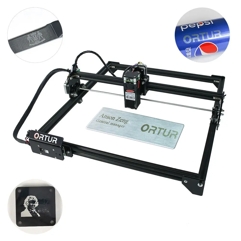 

40cm*43cm DIY 7W/15W/20W Ortur OLM-2 Laser Engraving Machine Laser Engraver Printer Carving Desktop Laser Logo Picture CNC Kit