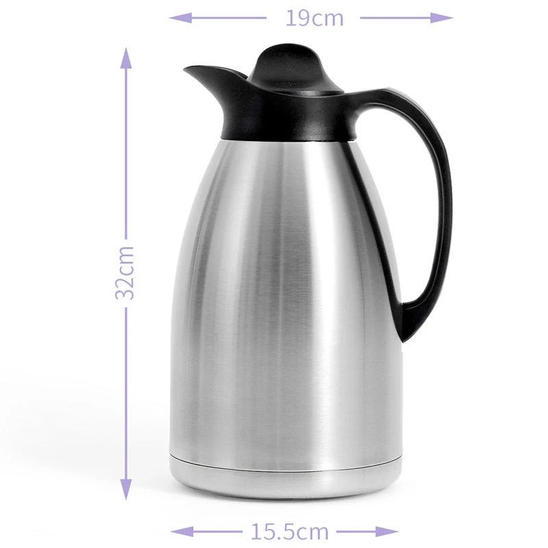 3L Stainless Steel Thermos Bottle Coffee Mug Hot Cold Water Vacuum Flask Tea Insulated Carafe Pot | Дом и сад