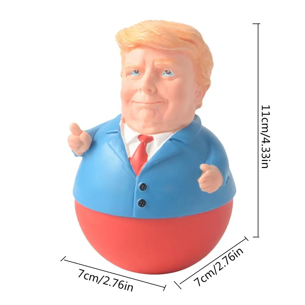 Стеклянная Статуэтка Трампа из смолы забавное настольное украшение статуэтка