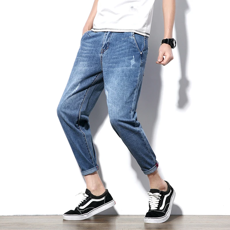 Джинсы April MOMO мужские облегающие классические джинсы 2021 дизайнерские брюки