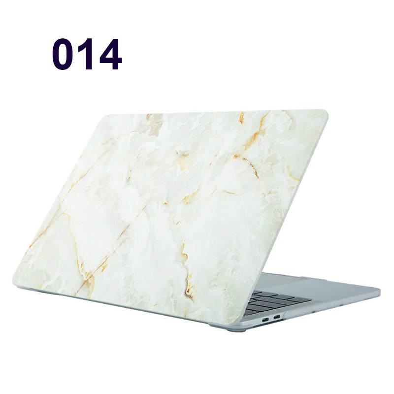 Мраморный чехол для ноутбука APPle MacBook Pro Air retina 11 12 13 15 Mac Book 15,4 13,3 дюймов с сенсорной панелью - Цвет: 014