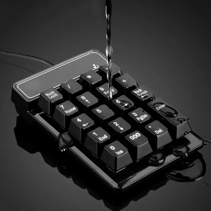 Миниатюрная USB Проводная цифровая клавиатура 19 клавиш для Windows XP/7/8 аксессуары