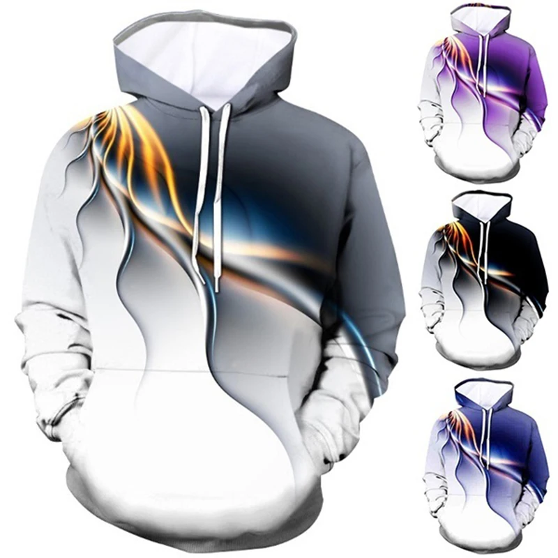 

Мужская Спортивная толстовка с капюшоном и 3D-принтом, на осень/зиму