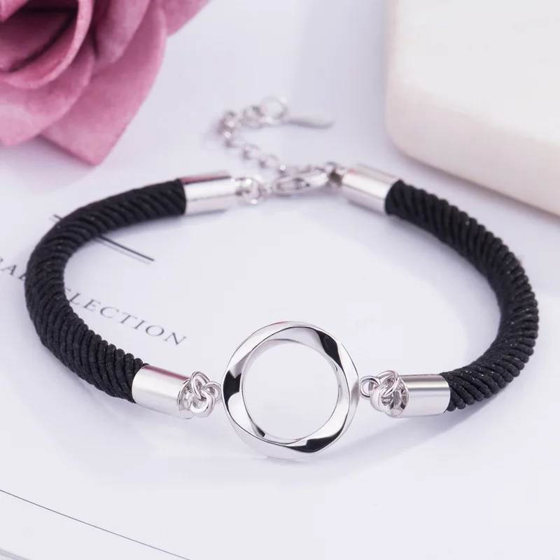 Новый браслет для пары со стразами круглый модный простой в этом году красная