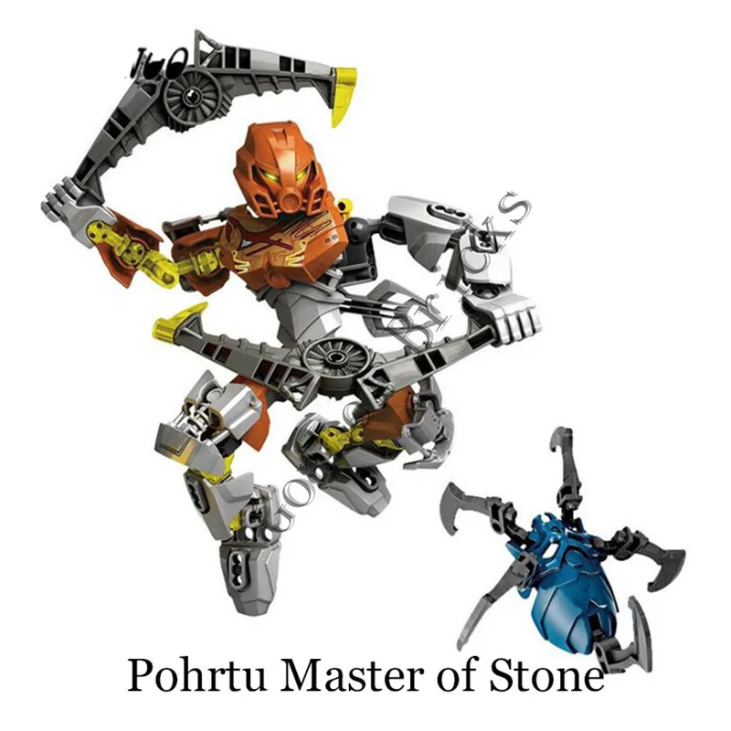 707-2 BIONICLE Mask Maker VS Skull Grinder Биохимический Воин Строительный блок Набор роботов Модель Кирпичи совместим с 70795 детские игрушки - Цвет: 707-2