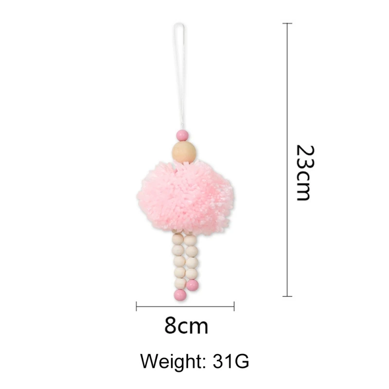 

Hair Ball Pendant Home Multicolor Ladies Bag Pendant Plush Ball Fluffy Artificial Rabbit Hair Keychain Girl Key Pendant