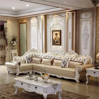 high quality european antique living room sofa furniture genuine leather set 10256