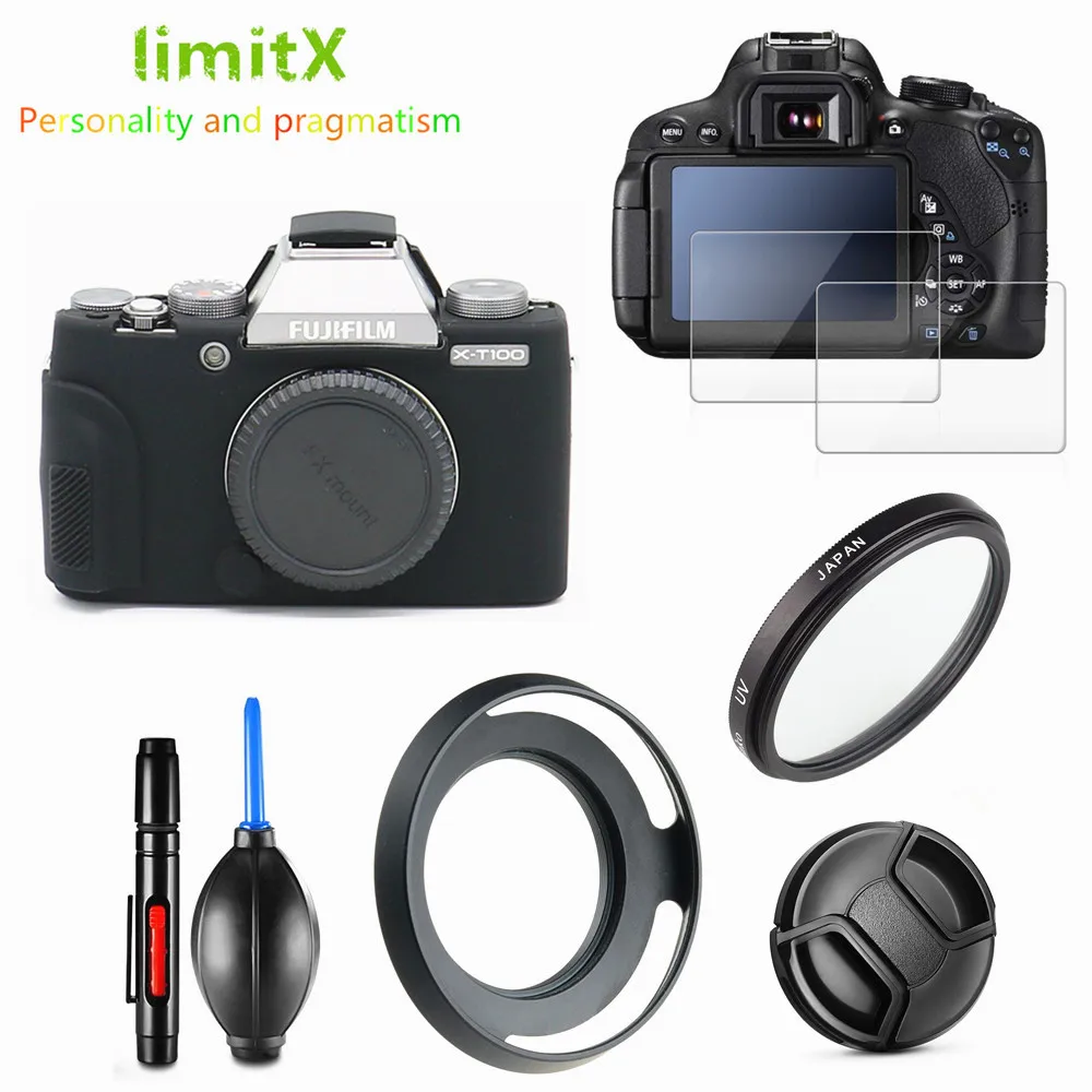 Полный защитный комплект чехол для камеры УФ-фильтр крышка объектива ручка